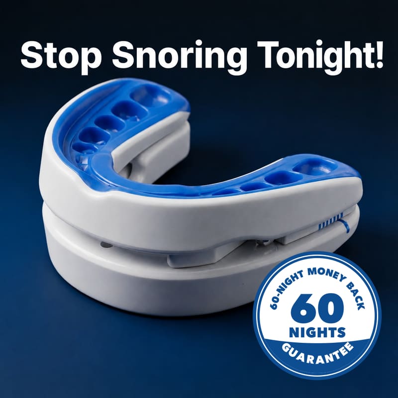 Nitey mouthpiece with the 60-night money-back guarantee badge